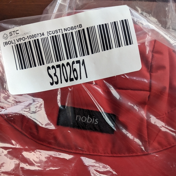 Brand New Nobis Unisex Reversible Bucket Hat in Red - Picture 7 of 8
